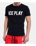 Черная футболка ICE PLAY F013P400 с логотипом