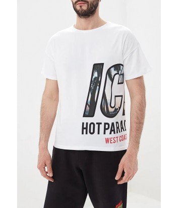 Белая футболка ICE PLAY F053P410 с ярким принтом