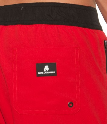 Длинные шорты Karl Lagerfeld KL19MBL01 красные