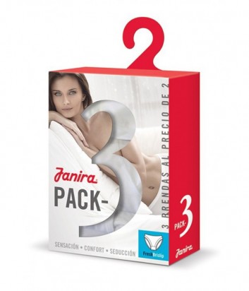Трусики Janira Esencial 31184 (3шт/уп) ванильные